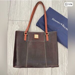 Dooney & Bourke Rich Brown Lexington Leather Tote